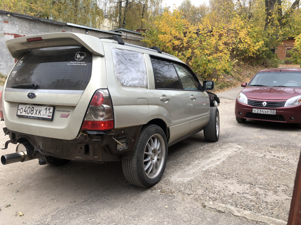 Пригнал в гараж на пару дней чтобы антикор встал. — Subaru Forester (SG)