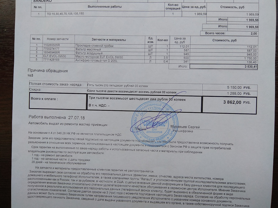 Фото в бортжурнале Renault Sandero Stepway (2G). Запчасти на фото: 110265505R, 7700274177, 165469466R, 7711428193