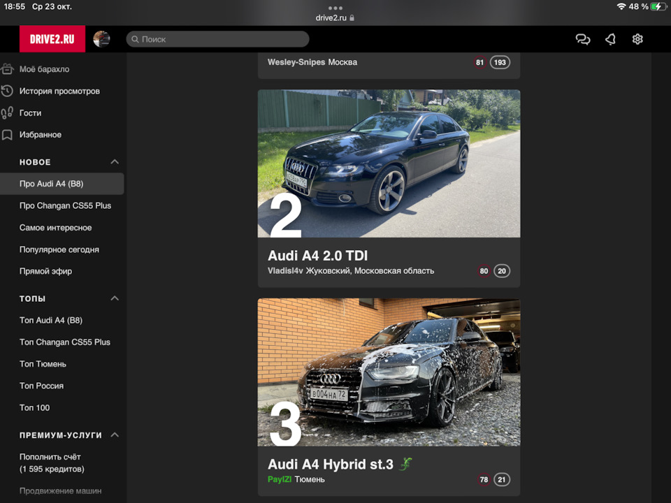 Бронза) — Audi A4 (B8)