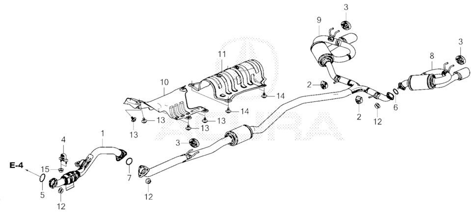 Выхлопная система Acura Integra A-SPEC TECH 6MT 6 Speed Manual — Honda Civic 4D (11G)