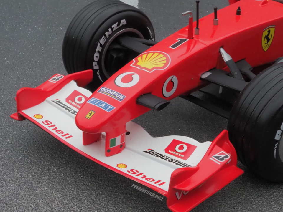 Ferrari F2003-GA F-1, 2003 #1 M.Schumacher (Hot Wheels #B1023) +