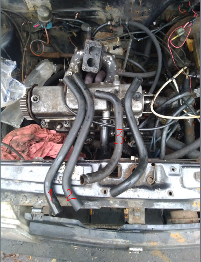 Заводские шланги отопителя 2108 — Lada 21093