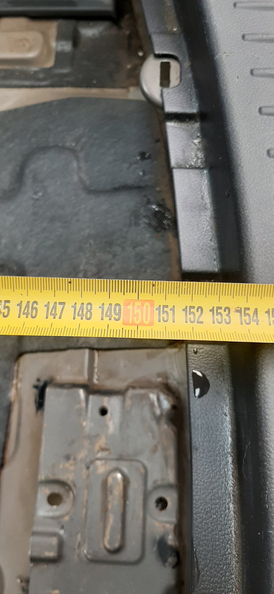Расстояние до сложенного заднего ряда — Chevrolet Captiva (1G)