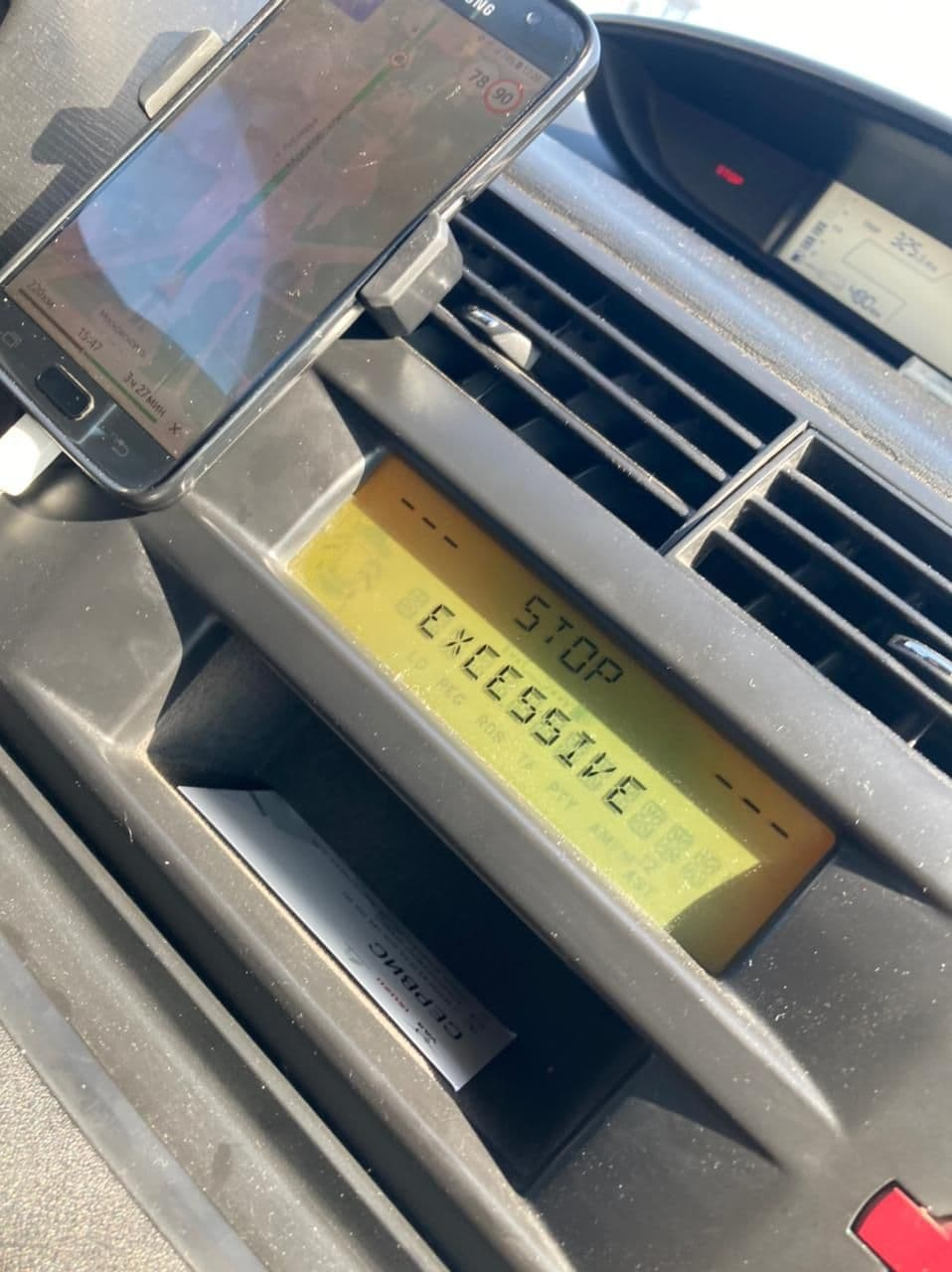 stop temp moteur excessive — Citroen C4 (1G)