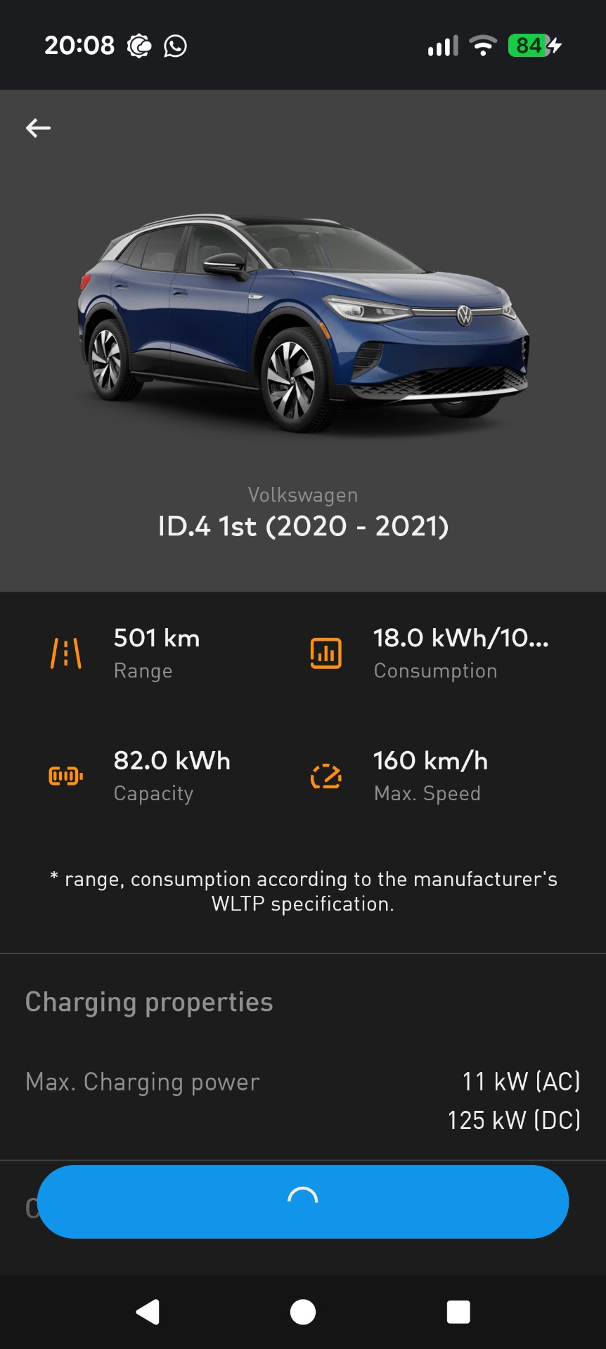 Photo from the logbook Volkswagen ID.4
