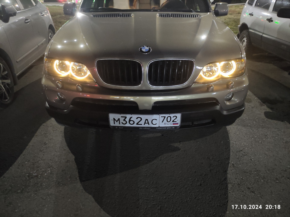 Передние габариты после замены ламп — BMW X5 (E53)