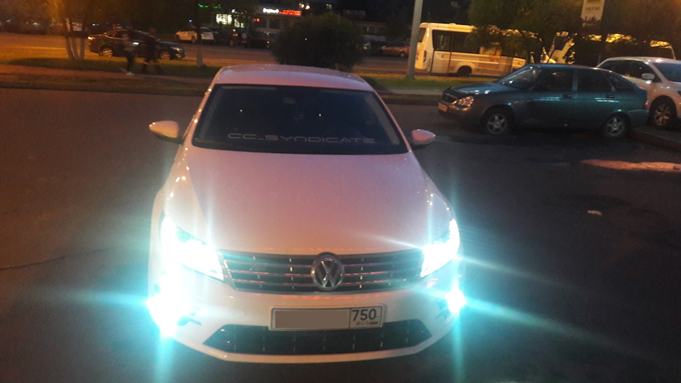 Свет ламп в птф — Volkswagen Passat CC