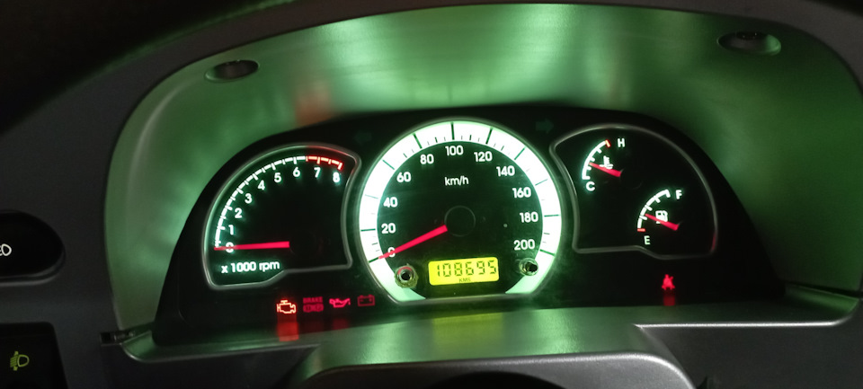 Текущий пробег на приборке. — Daewoo Nexia (N150)