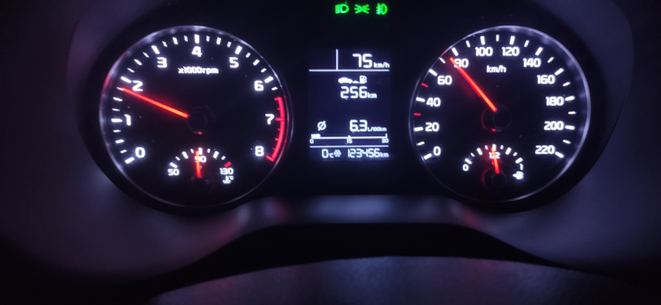 Поймал пробег 123456 — KIA Rio (4G)