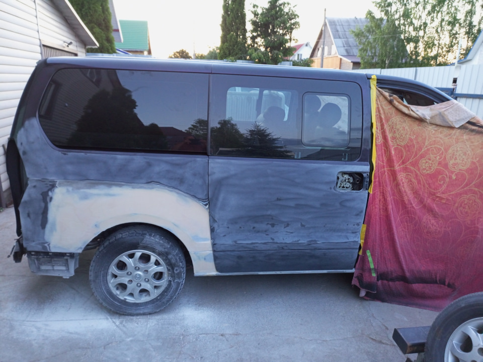 арка вварена отшпаклевана — Hyundai Grand Starex