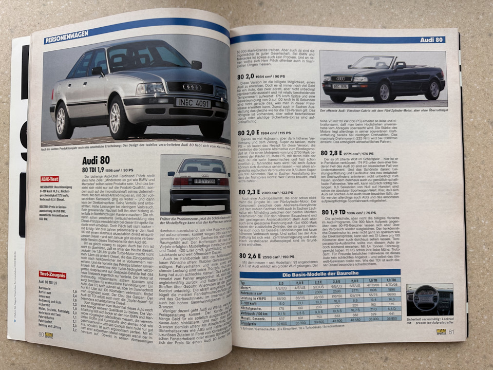 Ауди 80 — Opel Vectra A. Found on photo: B5115, 128174