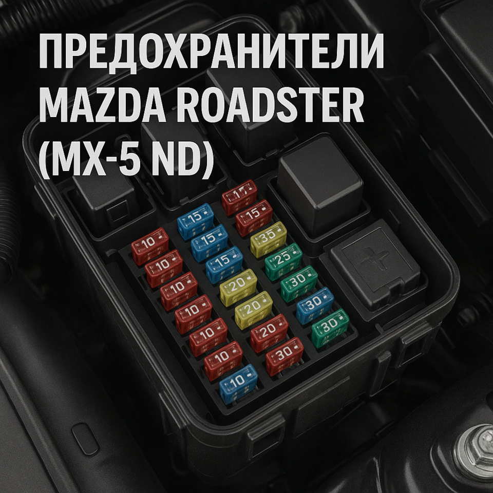 Предохранители Mazda Roadster (MX-5 ND) — Mazda Roadster (4G