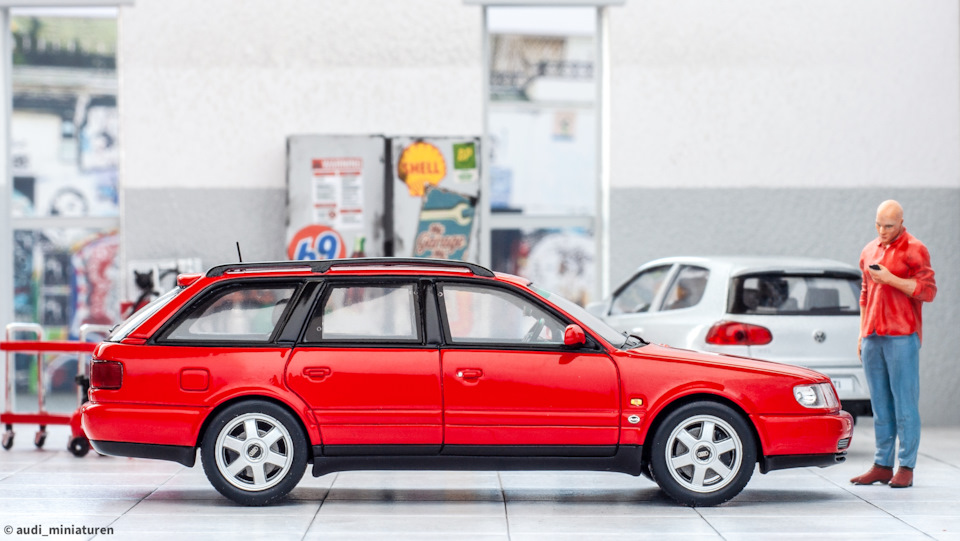 1996 Audi S6 plus C4 Avant Typ (4A) Tornadorot (Spark) 1:43 — DRIVE2