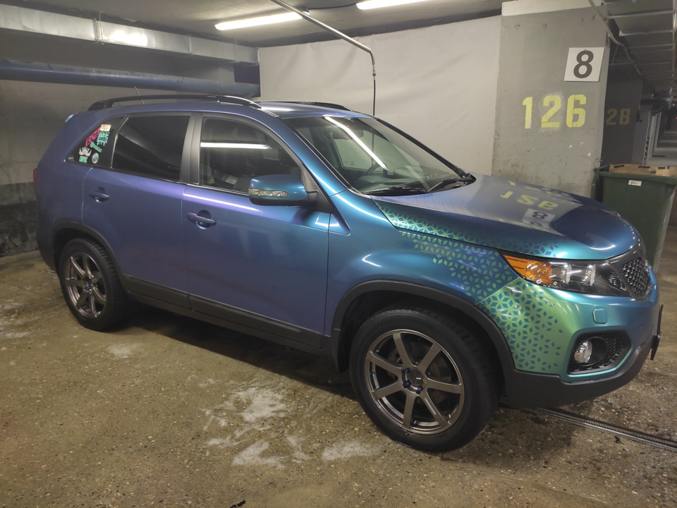 На мойке самообслуживания — KIA Sorento (2G)
