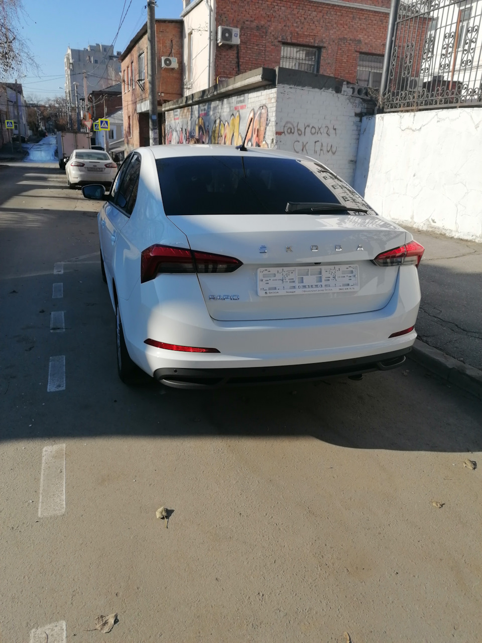 Вид с кормы — Skoda Rapid (2G)