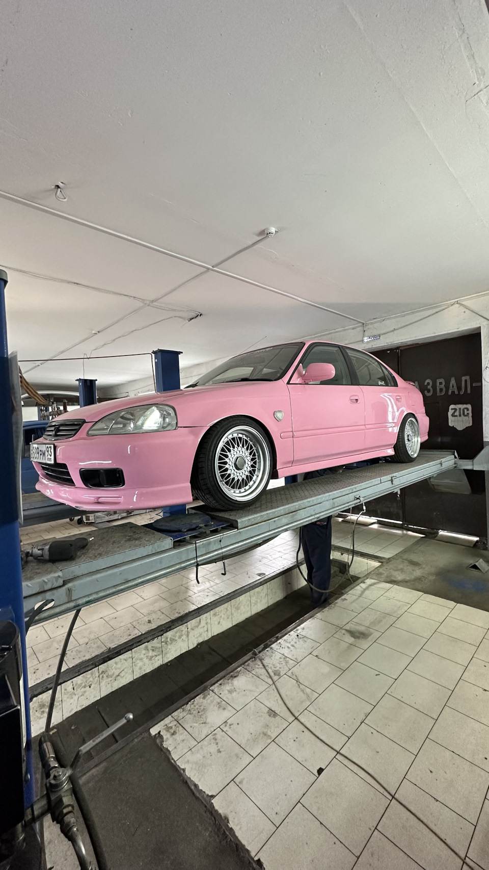 h....様　ピンク Ручная пневма, чем хороши колы — Honda Civic Ferio (6G) бензин, 1