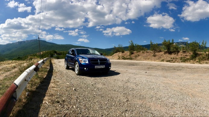 Dodge Caliber грязный калибр