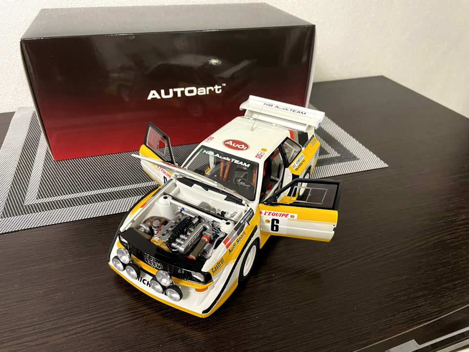 Audi sport quattro S1 1:18 by AUTOart… — Audi 80 (B4) бензин, 2 л