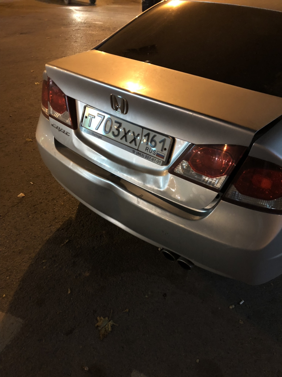 Состояние после ДТП — Honda Civic 4D (8G)