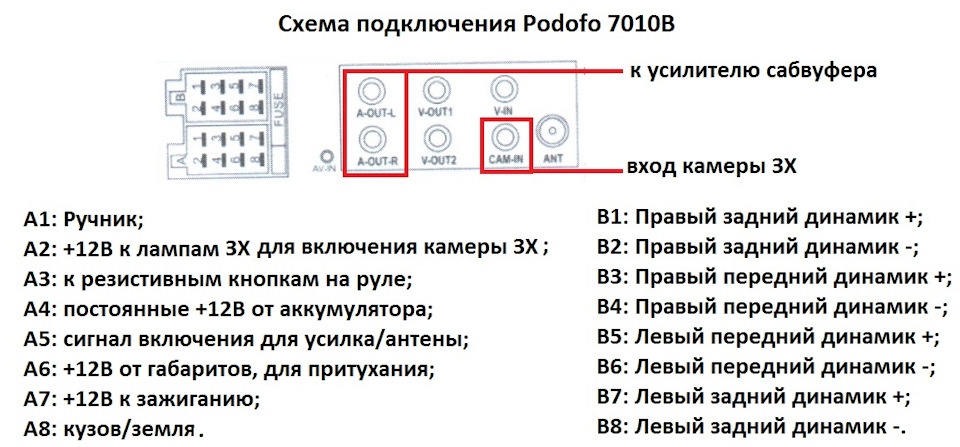 Схема подключения — Chevrolet Lacetti Sedan