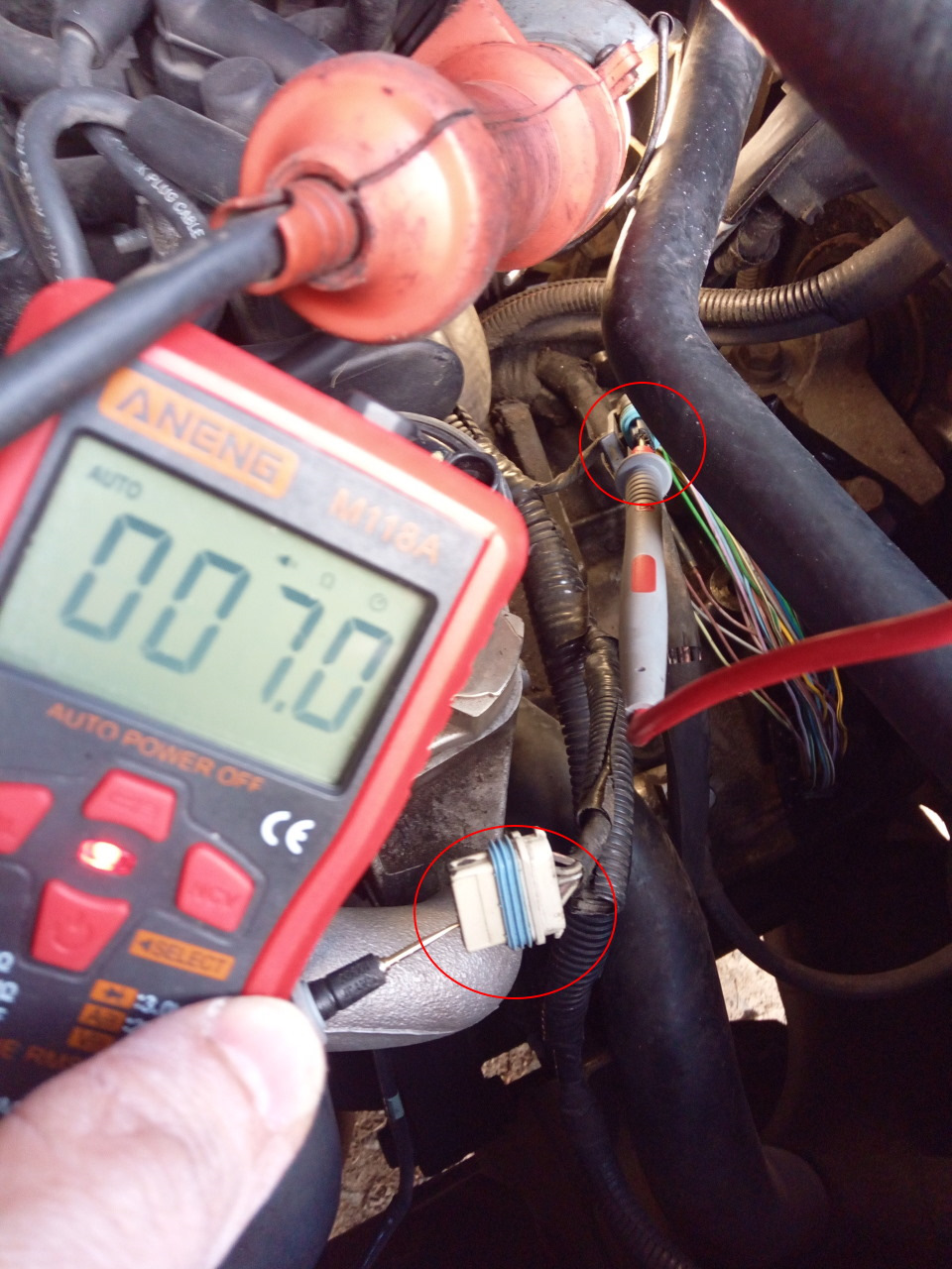 Сопротивление EGR — ECT — Chevrolet Captiva (1G)