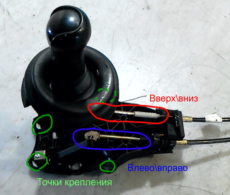 Устройство кулисы — Ford Fusion