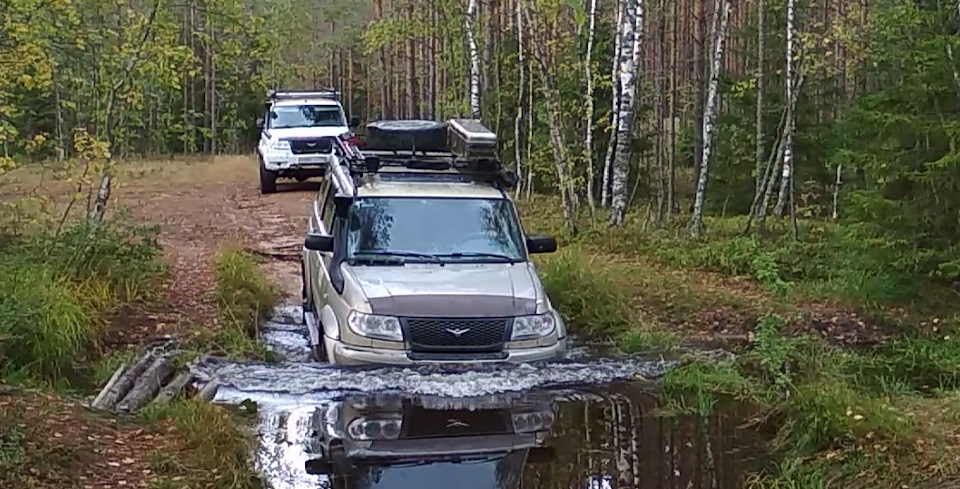 Хот и не глубоко, но как раз по лебедку — УАЗ Patriot