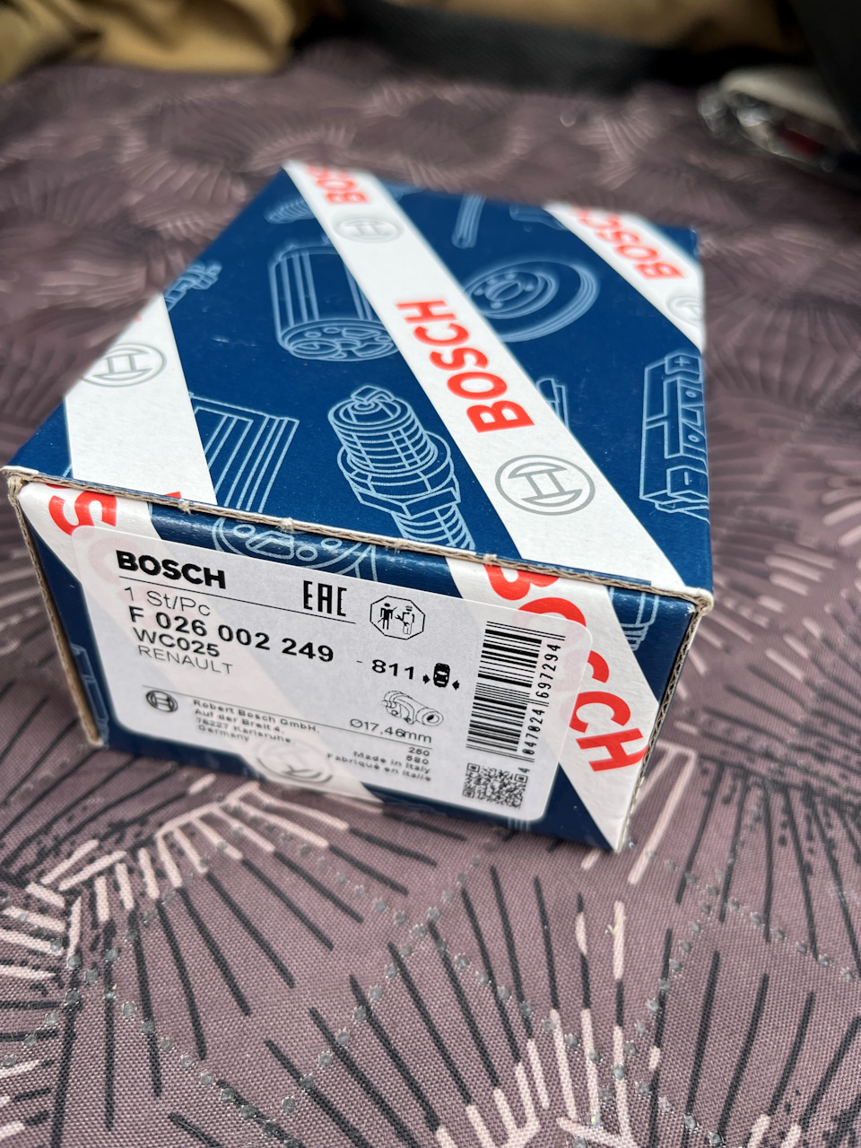 Тормозной цилиндр BOSH — Lada XRAY. Запчасти на фото: F026002249, WC025