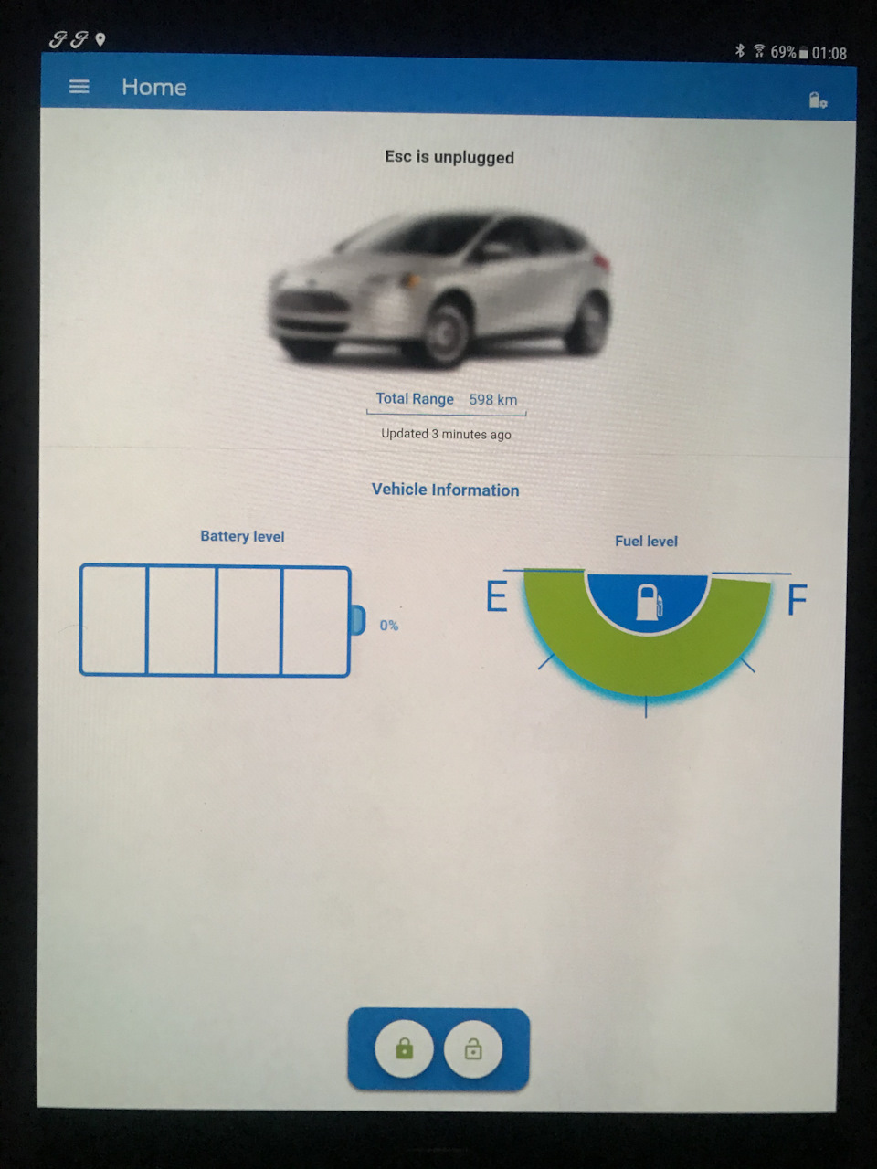 Расстояние до заправки с приборки — Ford Escape (3G)