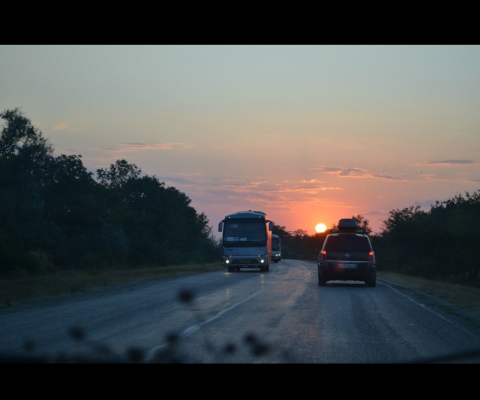 Восход солнца в Крыму. — Opel Zafira B