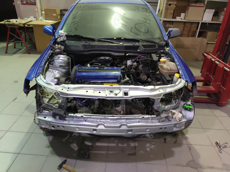 всё установилось без проблем, доработки минимальные — Opel Astra G