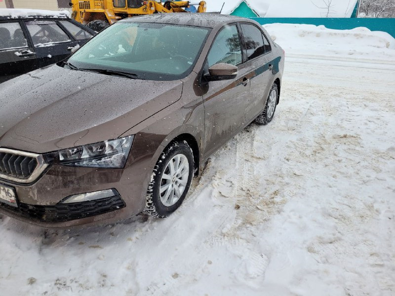 Первый выезд на новых дисках)) — Skoda Rapid (2G)