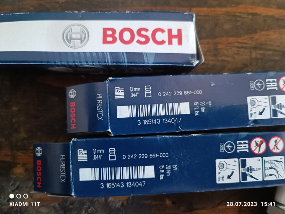 ♡σ̴̶̷̤ . σ̴̶̷̤♡ Свеча зажигания Bosch HLR 8 STEX 