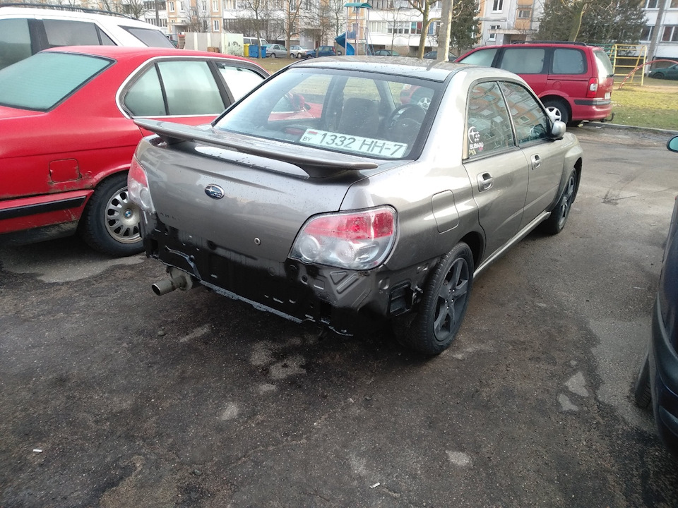 Так это выглядело без усилителя бампера — Subaru Impreza (GD/GG)