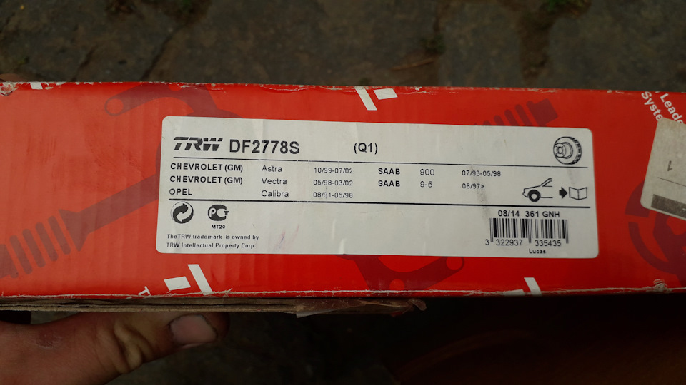 Фото в бортжурнале Opel Ascona C. Запчасти на фото: DF2778S, 9B0302