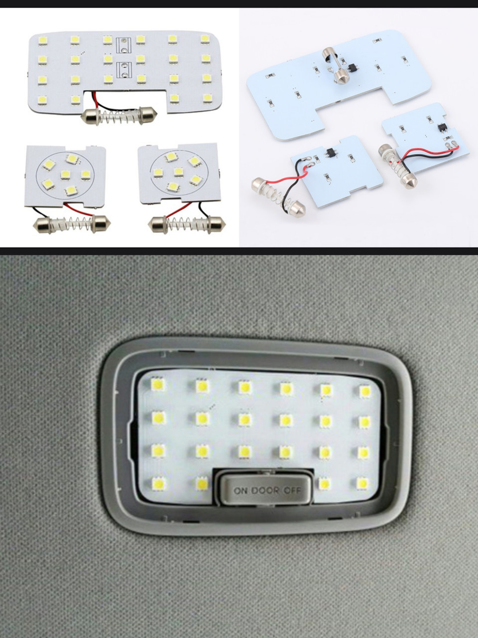 Лампы на Led SMD 5050. В корпусе находится три кристалла 3528, Imax=0,06A, Umax=3,3В, Ф=18 лм — Hyundai Solaris (1G)