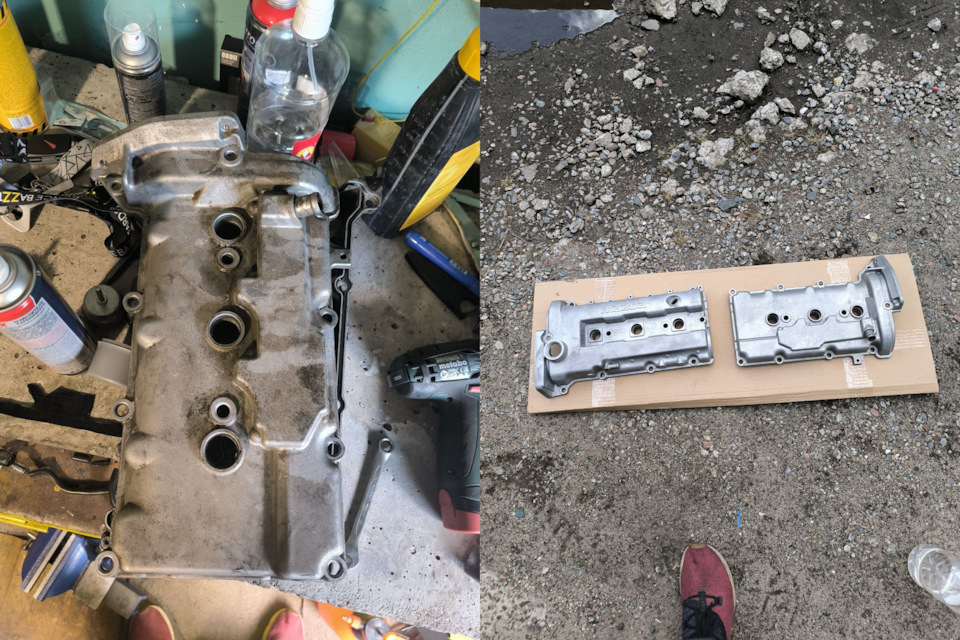 До и после аквабласта — Mazda 626 IV (GE)
