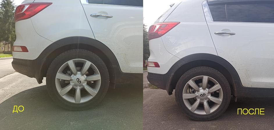 До и После — KIA Sportage (3G)