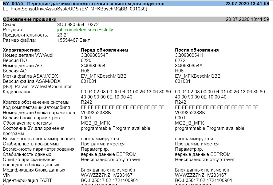 Фото в бортжурнале Volkswagen Tiguan (2G). Запчасти на фото: 3Q0980654, 3Q0980654F, 3Q0980654H, 3Q0980654A, 261306, 80000402, 40009000
