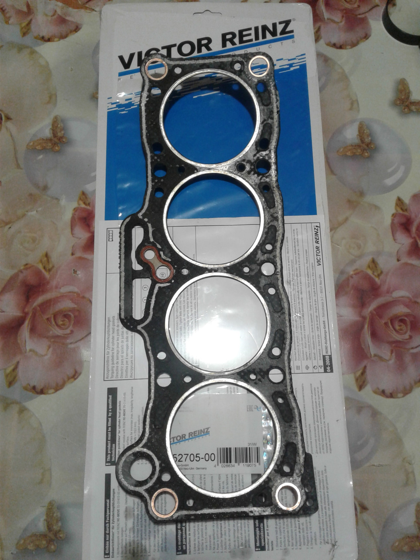 Контрафакт под Victor Reinz, прокладка ГБЦ 61-52705-00 — Mazda 626
