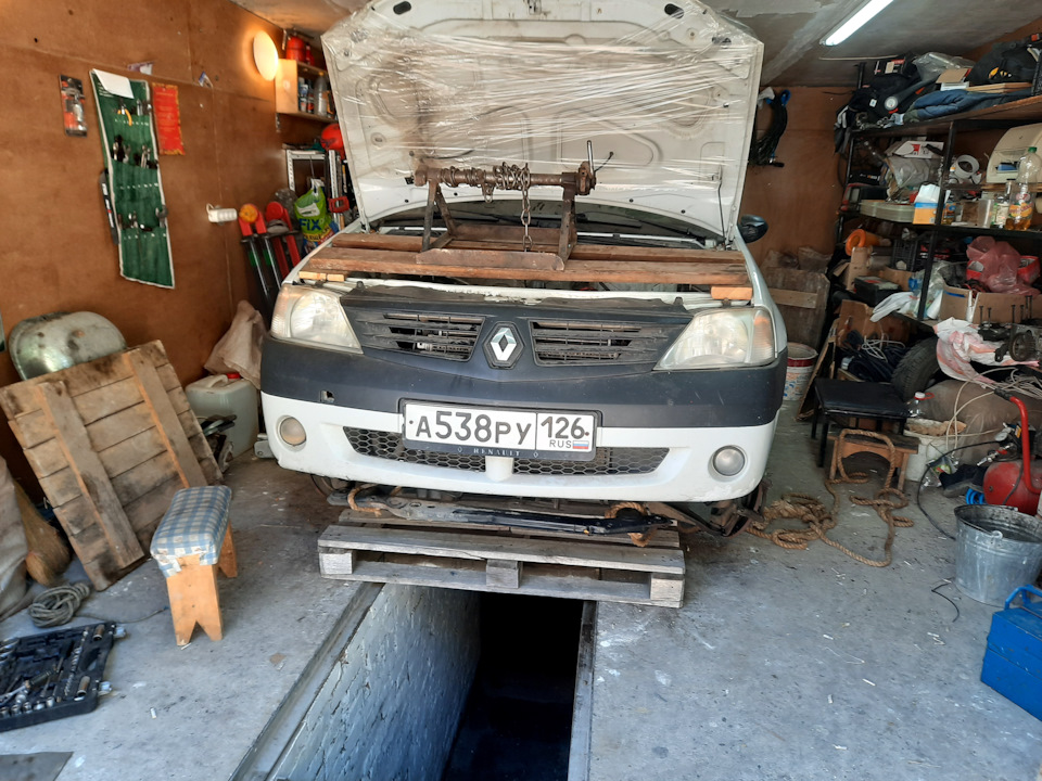 мех лебёдка для ремонта — Renault Logan (1G)