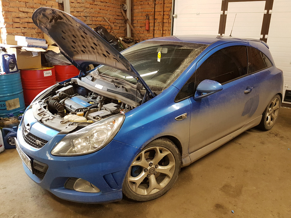 Снова сборка-разборка морды. — Opel Corsa D OPC