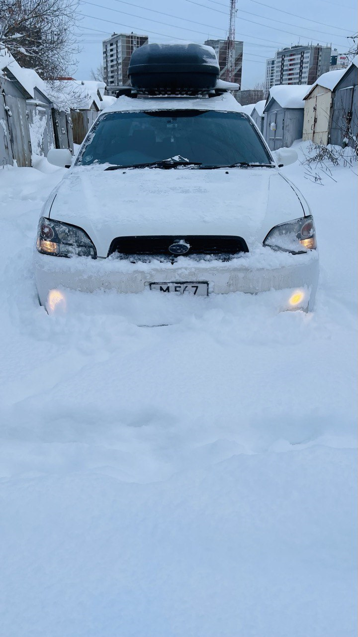 Снегопады в декабре 2023 — Subaru Legacy (BE/BH/BT)