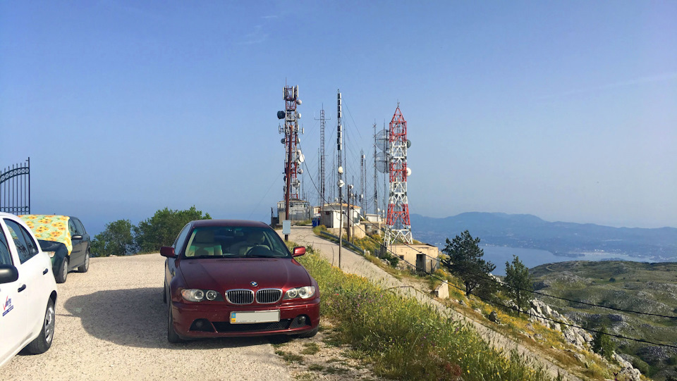 На вершине Корфу, 1700 метров над уровнем моря. — BMW 3 series Coupe (E46)
