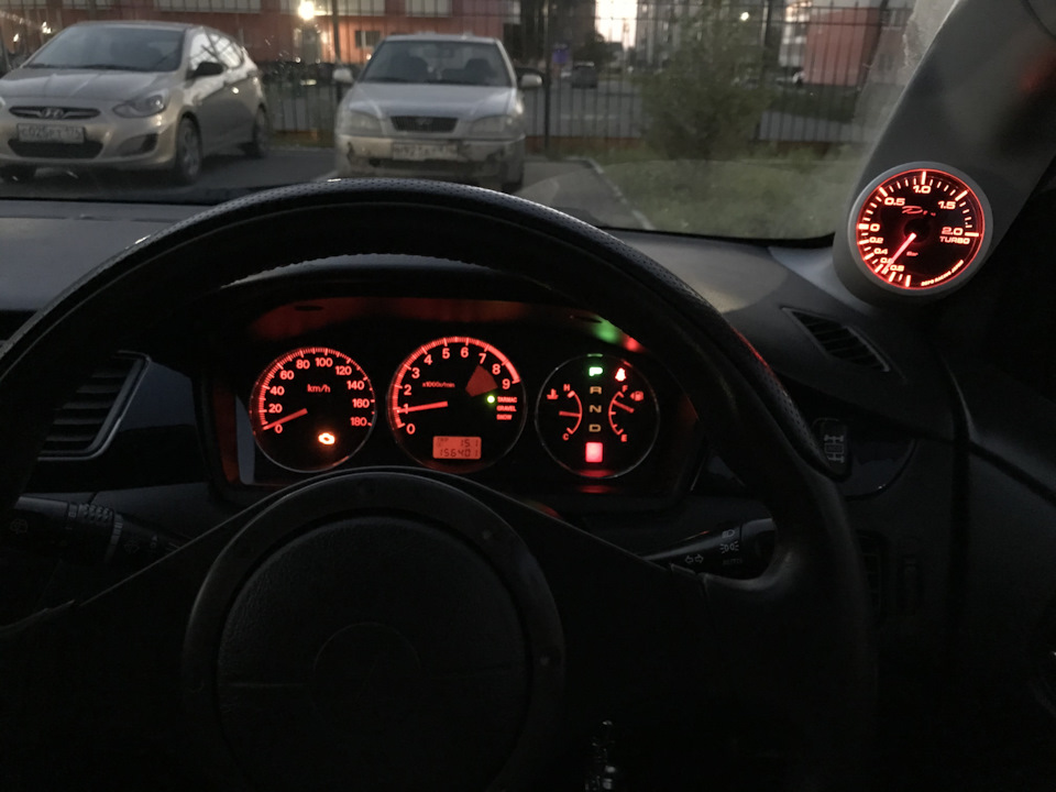 Приборку немного изменил. — Mitsubishi Lancer Evolution VII