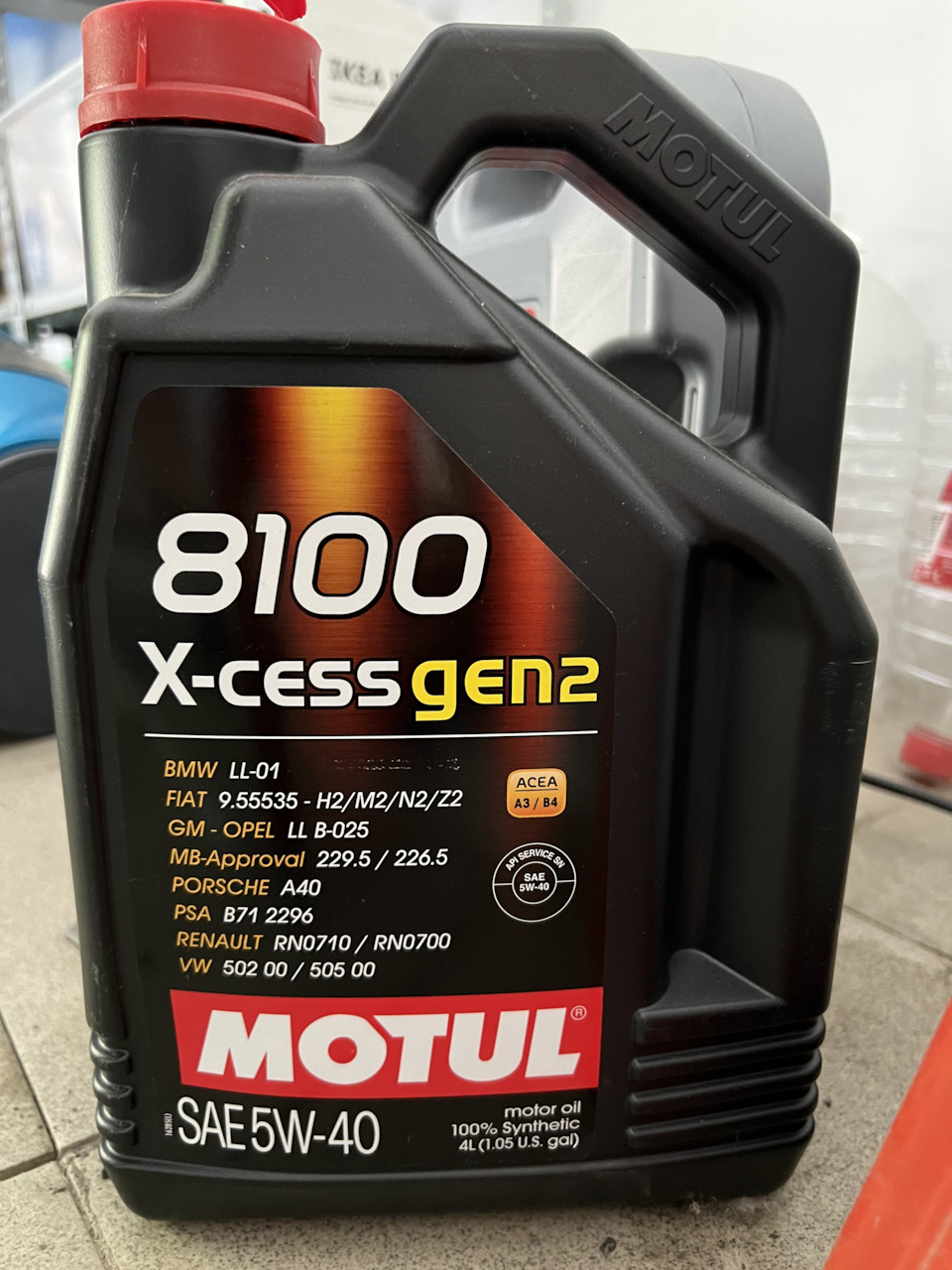 Motul 5/40 x-cess gen 2 — BMW 5 series (E60)