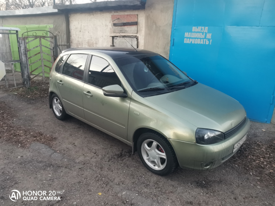 На зиме — Lada Калина Хэтчбек (1G)