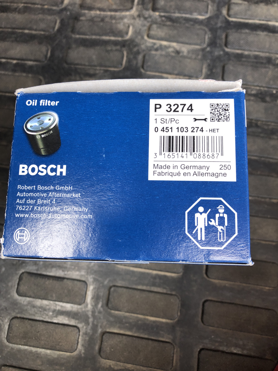Фильтр Bosch — Lada Vesta (1G). Запчасти на фото: P3274, 0451103274