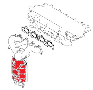 катколлектор — KIA Ceed (2G)