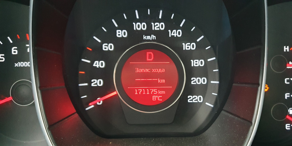 Пробег на момент замены — KIA Rio (3G)
